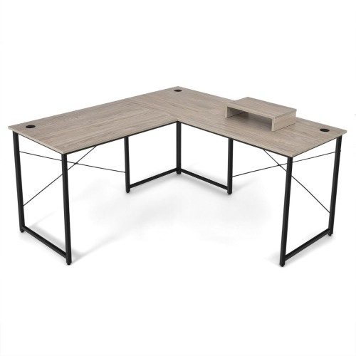 Biurko narożne 2w1 szare CB10122GR