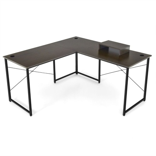 Biurko narożne 2w1 ciemnobrązowe CB10122ZS