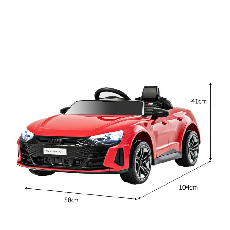 Samochód elektryczny dla dzieci Audi RS e-tron GT czerwony