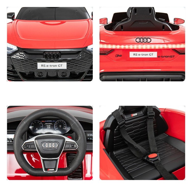 Samochód elektryczny dla dzieci Audi RS e-tron GT czerwony