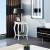 Zestaw 2 eleganckich drewnianych stolików bocznych białych HW56557WH-2