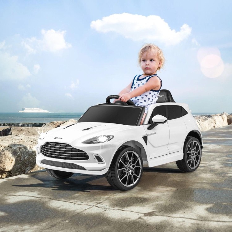 Elektryczny samochód dla dzieci Aston Martin DBX biały