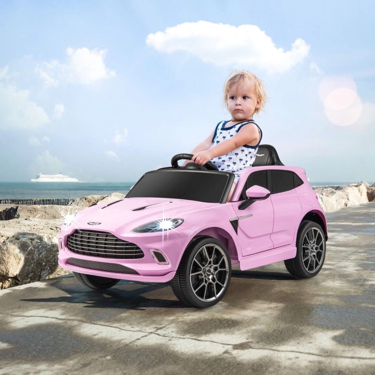 Elektryczny samochód dla dzieci Aston Martin DBX różowy