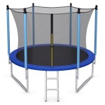 Trampolina ogrodowa 244 cm z siatką wewnętrzną