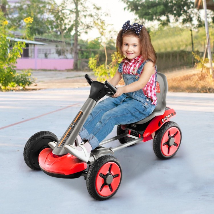 Elektryczny gokart dla dzieci z regulacją czerwony