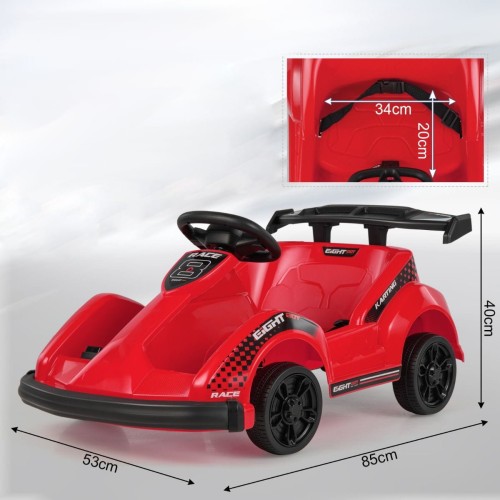 Gokart elektryczny dla dzieci czerwony