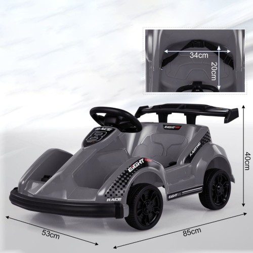 Gokart elektryczny dla dzieci czarny