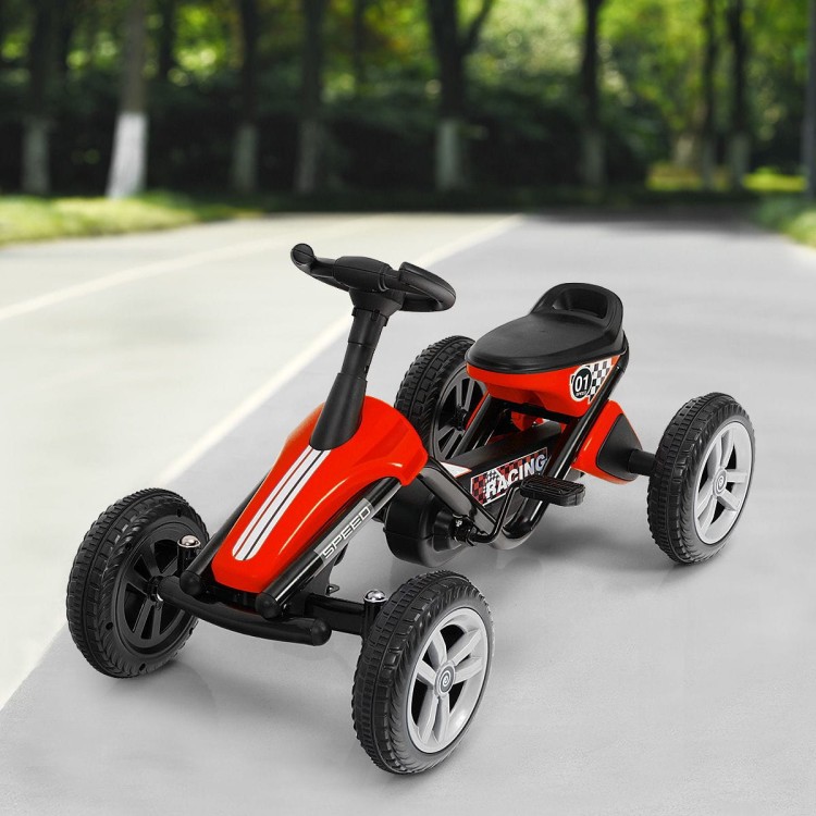 Gokart na pedały dla dzieci czerwony
