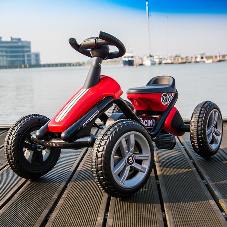 Gokart na pedały dla dzieci czerwony