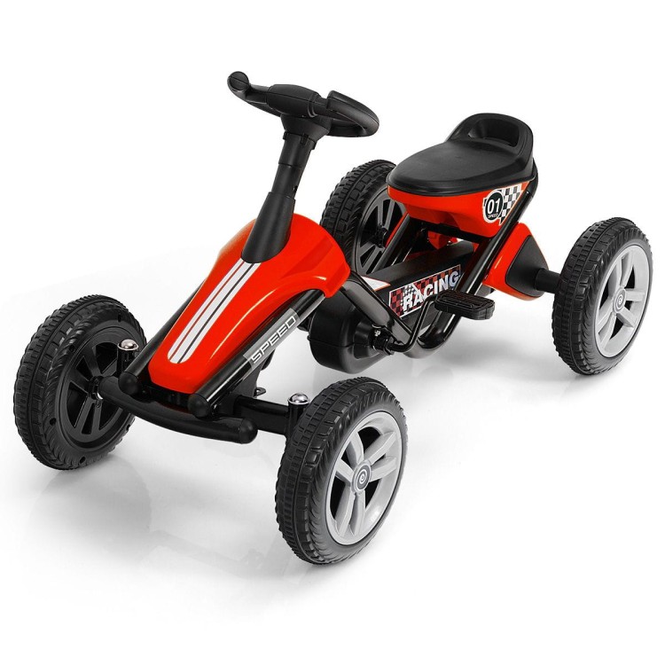 Gokart na pedały dla dzieci czerwony