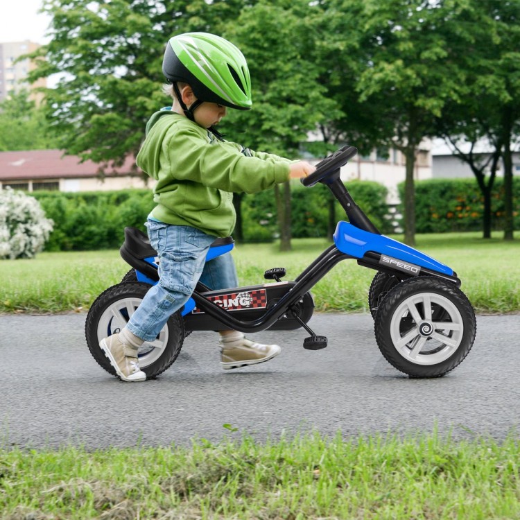 Gokart na pedały dla dzieci niebieski