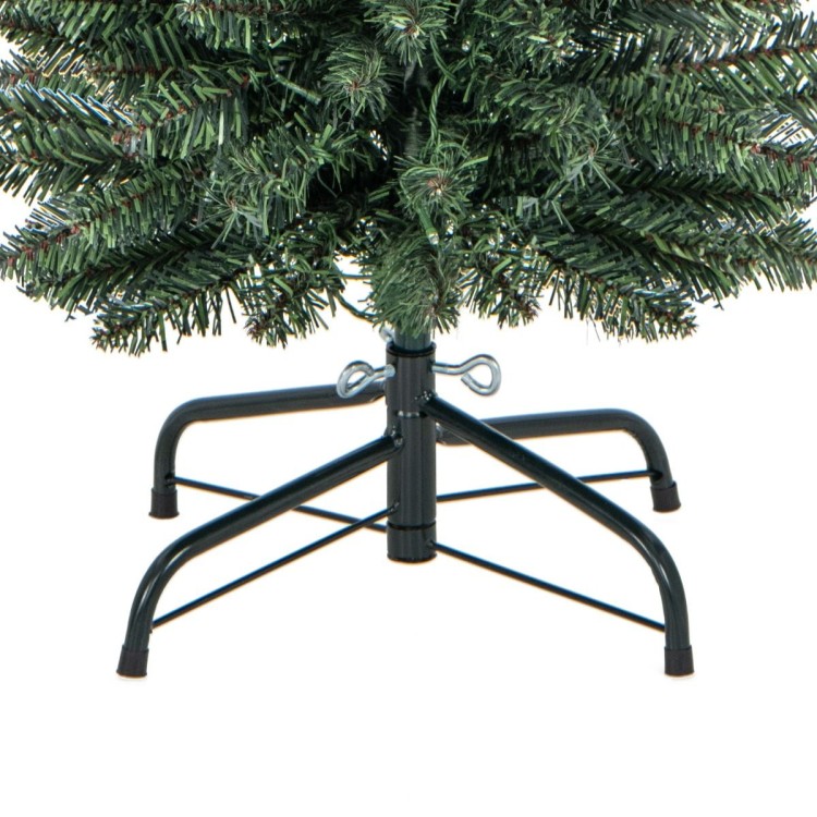 Wąska sztuczna choinka z lampkami LED 150cm