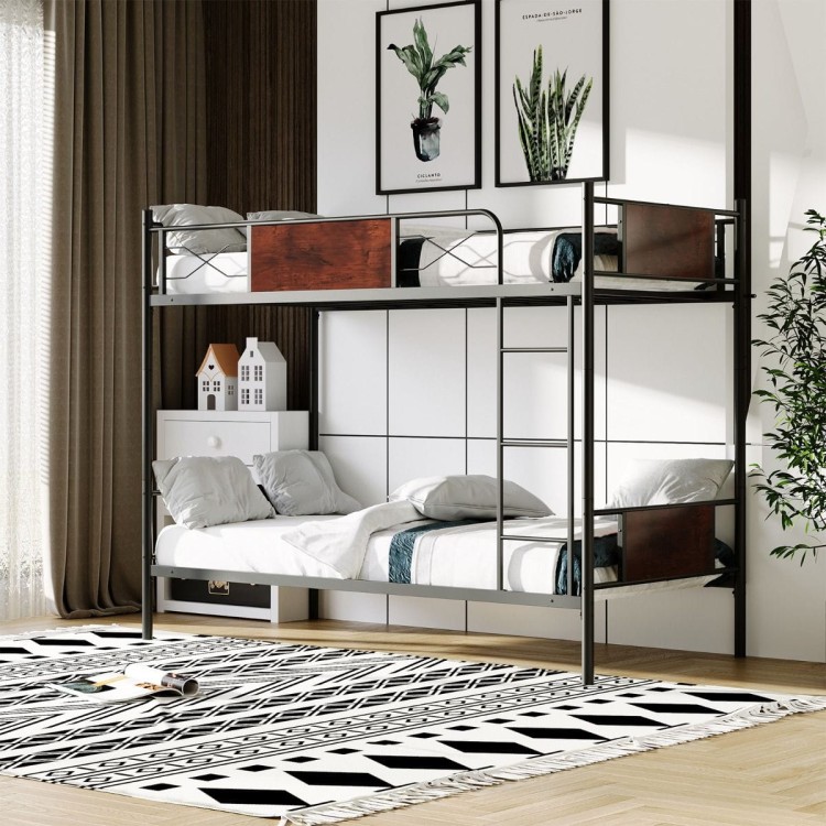 Łóżko piętrowe z możliwością rozłożenia na łóżka pojedyncze 90x190 cm HU10333