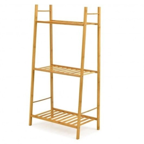3-poziomowy kwietnik bambusowy wielofunkcyjny regał 98 cm