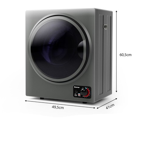 Elektryczna suszarka na pranie 42l 850W szara