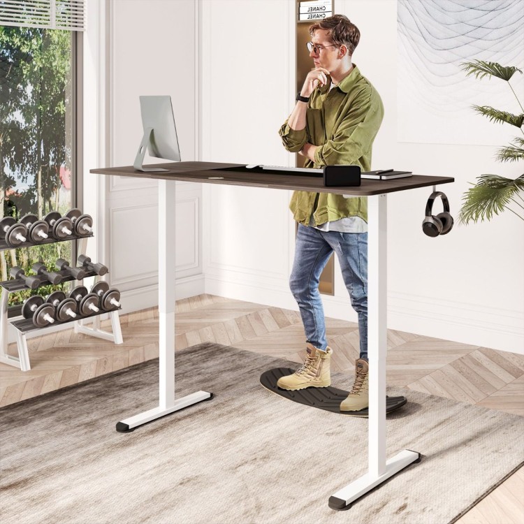 Duże biurko regulowane elektrycznie 140 x 70 x 72-116 cm