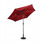 Parasol ogrodowy z diodami solarnymi led 270 cm