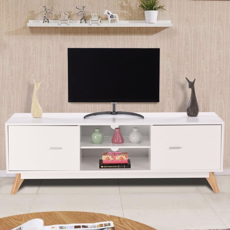Nowoczesna szafka RTV pod telewizor biała
