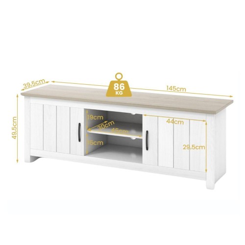 Szafka RTV pod telewizor 145 x 39,5 x 49,5cm