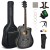 Gitara akustyczna z 9-częśćiowym zestawem akcesoriów
