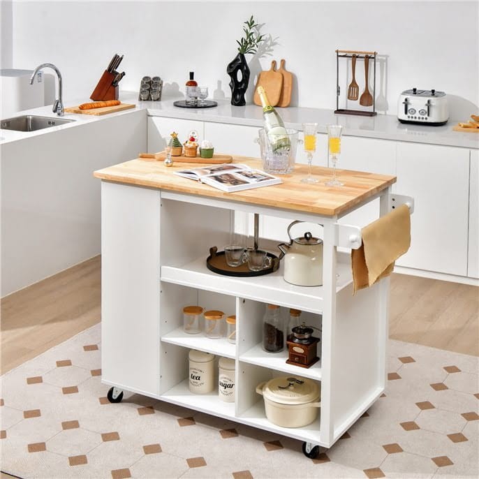 Wyspa kuchenna na kółkach 116,5 x 60 x 98,5cm