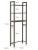 Stalowy regał nad toaletę brązowy