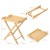 Bambusowy składany stolik tacka