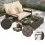 Rozkładana sofa ogrodowa rattanowa 3w1