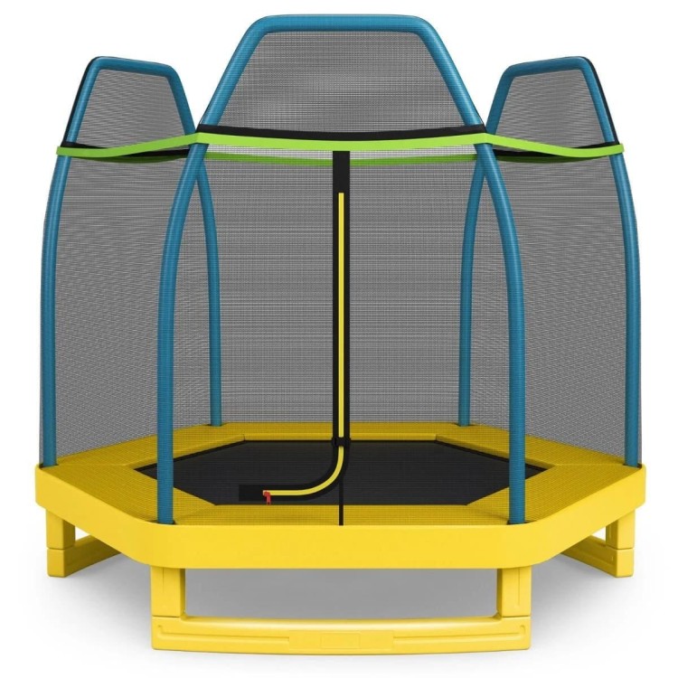 Trampolina dla dzieci z siatką bezpieczeństwa