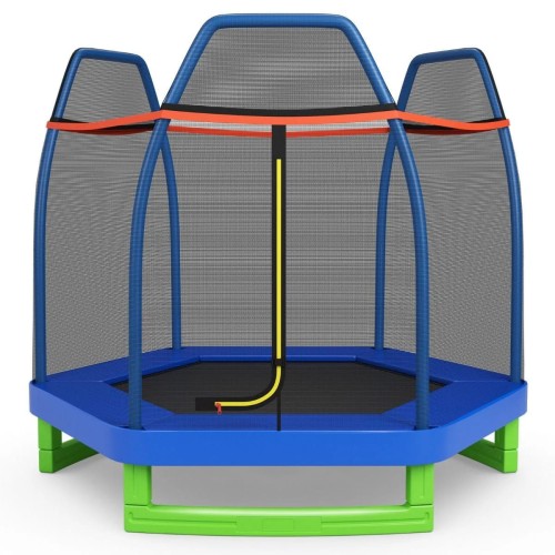 Trampolina dla dzieci z siatką bezpieczeństwa