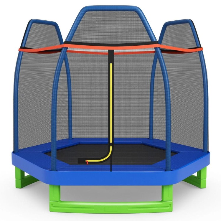 Trampolina dla dzieci z siatką bezpieczeństwa