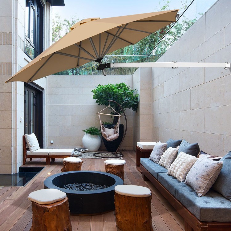 Regulowany parasol ścienny 250cm