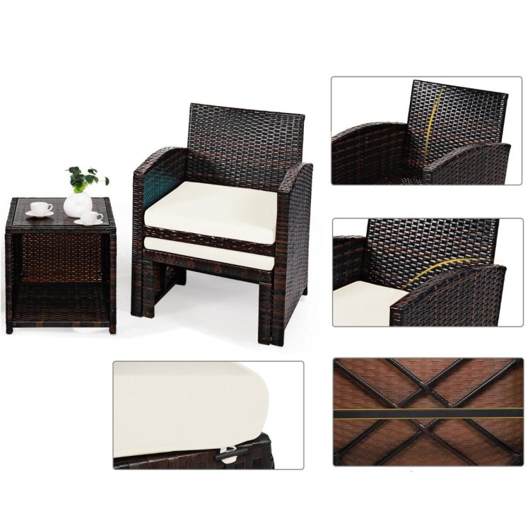 5-częściowy komplet mebli rattanowych