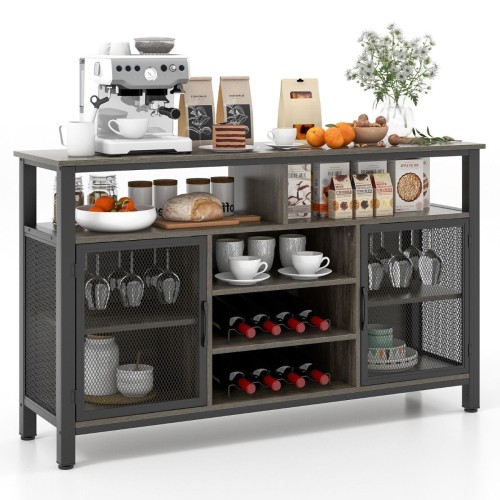 Drewniany kredens w stylu industrialnym 140 x 40 x 82,5 cm