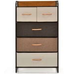 Komoda organizer ze składanymi 5 szufladami 58 x 29 x 99,5 cm