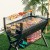 Grill ze stali nierdzewnej ze szklaną osłoną i bocznymi półkami