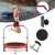 Składana mini trampolina fitness z regulowaną poręczą