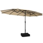 Parasol ogrodowy podwójny na balkon taras