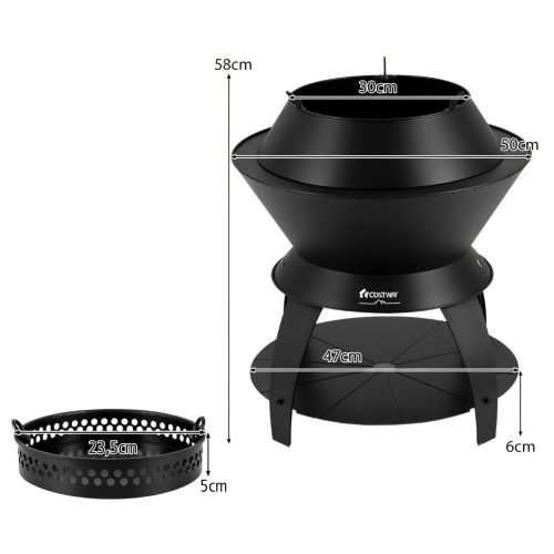 Palenisko ogrodowe grill 3w1