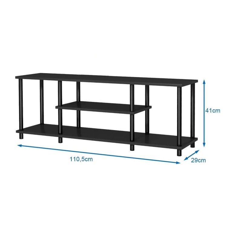 3-poziomowy stolik konsolowy pod telewizor 110,5 x 29 x 41 cm