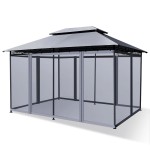 Altana ogrodowa z moskitierą 3,9 x 2,9 x 2,7 m