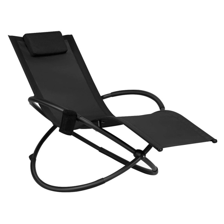 Składane krzesło bujane orbitalne 74 x144 x 84,5 cm