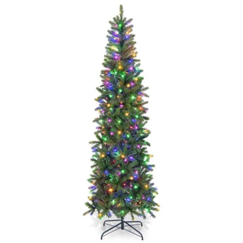 Choinka świąteczna z lampkami LED 225 cm