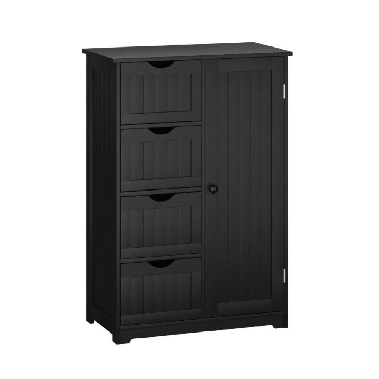Szafka łazienkowa z 4 szufladami i regulowaną półką 56 x 30 x 81 cm