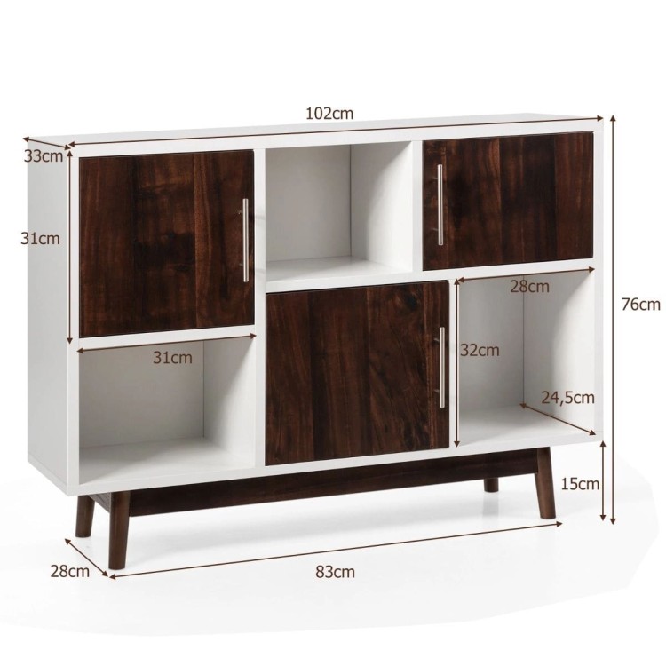 Drewniana komoda 102 x 33 x 76 cm