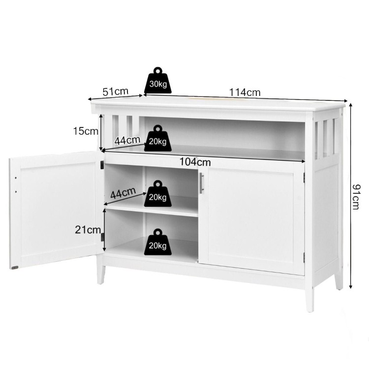 Nowoczesna szafka kredens 114 x 51 x 91 cm