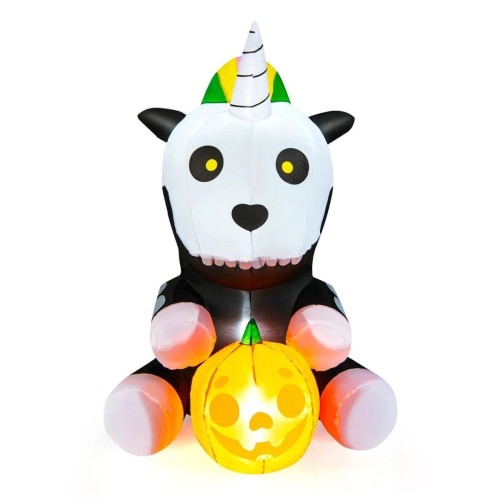 Dekoracja Halloween nadmuchiwany szkielet jednorożca