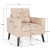 Nowoczesny fotel w stylu skandynawskim 75 x 81 x 86 cm