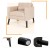 Nowoczesny fotel w stylu skandynawskim 75 x 81 x 86 cm