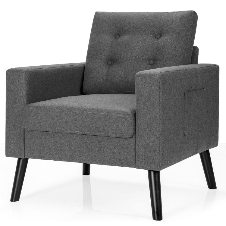 Nowoczesny fotel w stylu skandynawskim 75 x 81 x 86 cm